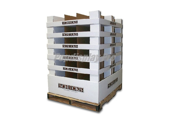 Eye Catching Cardboard Pallet Display Pantone Color Printed For Clothing