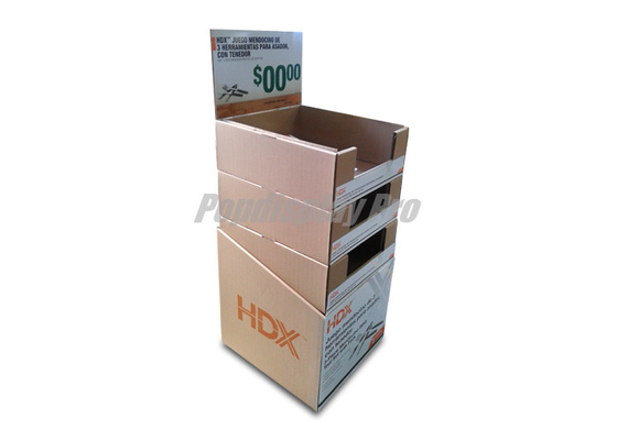 3 Trays Cardboard Shelf Display