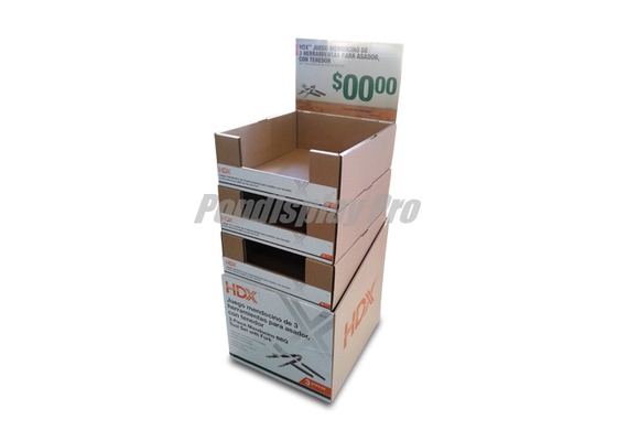 3 Trays Cardboard Shelf Display