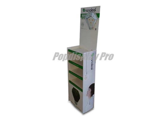 3D Poster Printed Cardboard Shelf Display Recyclable For Green Led Lights