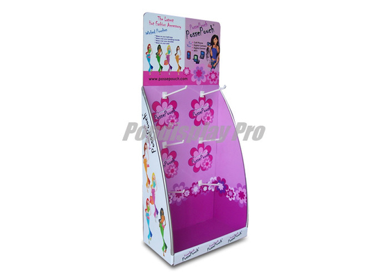 Elegant Custom Cardboard Hook Display 2 Sides Printed Environmental Friendly