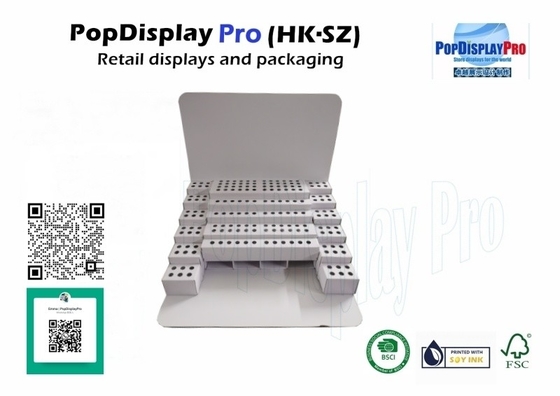 Visual Merchandising Cardboard Counter Display for Back to School Stationery Ballpen