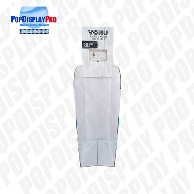 Single Wall 32 ECT B Flute Paper Retail Dump Bins Cardboard For Promoting FUJI Purified Water