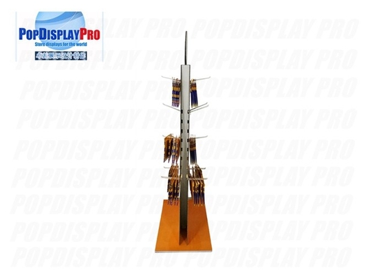 12 Hooks Corrugated Cardboard Hook Display 2 Sided Eiffel Tower Shaped Durable