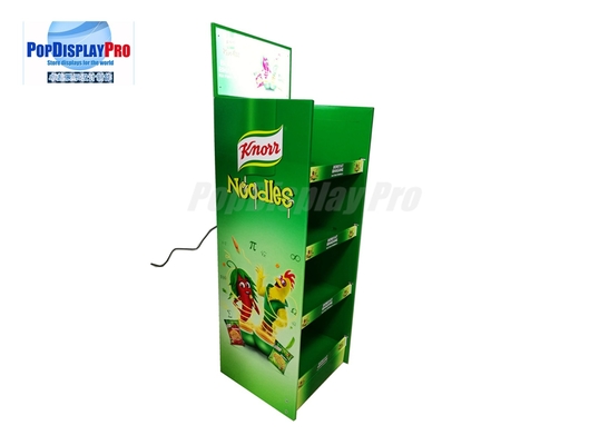 CMYK Printing Cardboard Shelf Display Store Visual Merchandising For Knorr Noodles