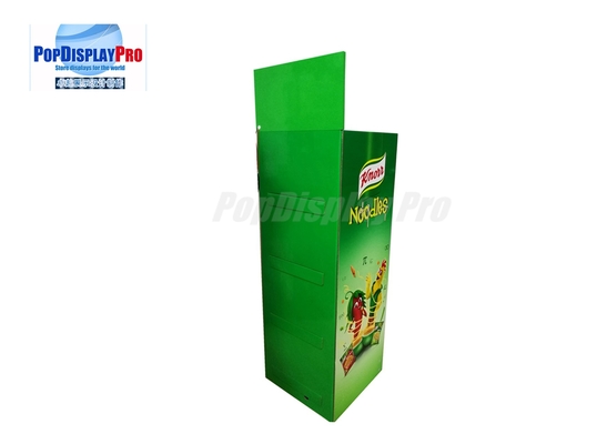 CMYK Printing Cardboard Shelf Display Store Visual Merchandising For Knorr Noodles