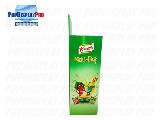 CMYK Printing Cardboard Shelf Display Store Visual Merchandising For Knorr Noodles