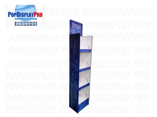 Heavy-duty 72kgs Loading Capability 4C Printed Bloom Chemist Cardboard Shelf Display